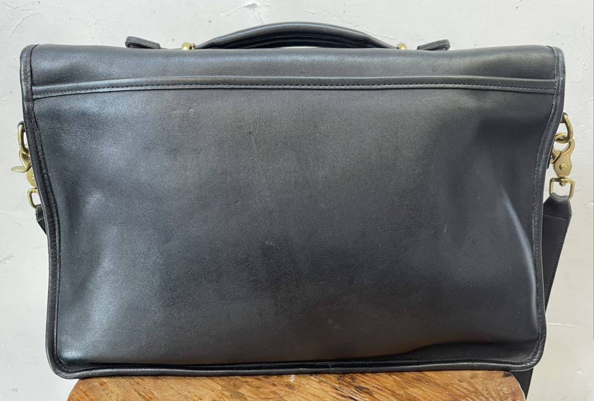 COACHバッグOLD COACHオールドコーチ鞄ブリーフケース黒トートバッグ