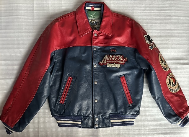 未使用 超希少 定価9.8万 AVIREX OLD VARSITY JKT アヴィレックス 