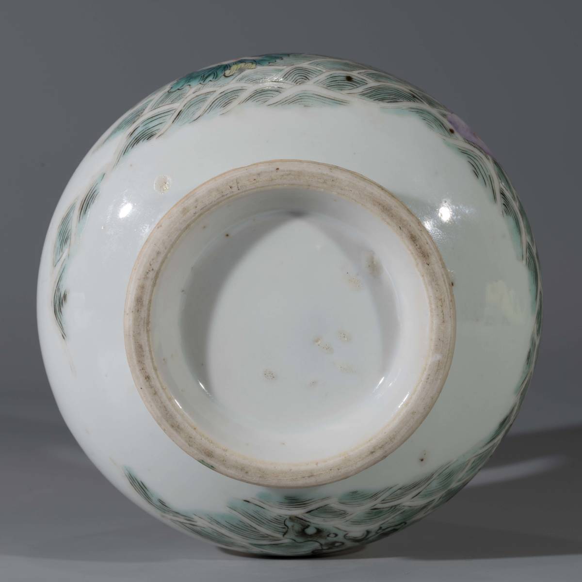 中国美術 粉彩人物画花入 高さ19㎝ 東Y7-0520⑥ 中国