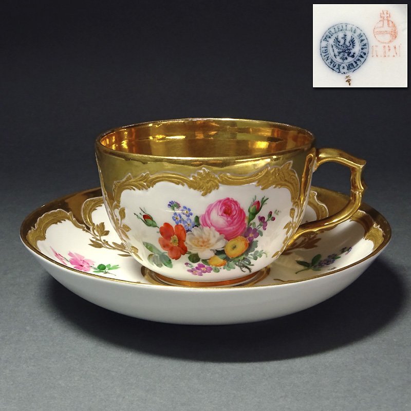 慶應◇19世紀中葉 1840年代頃【KPM ベルリン王立磁器製陶所】豪華