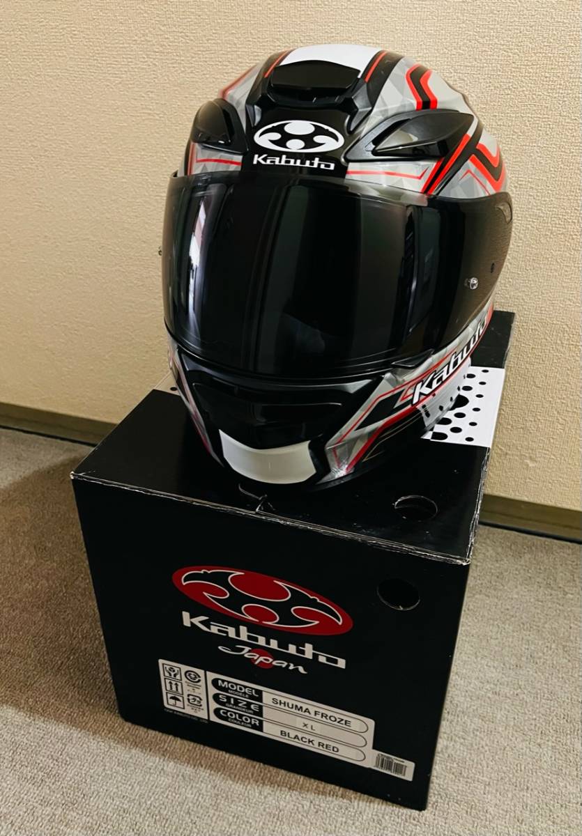 OGKKabuto SHUMA XLブラック スモークシールド 他おまけ付き OGK Kabuto SHUMA カブト シューマ フローズ ブラックレッド XL ライト