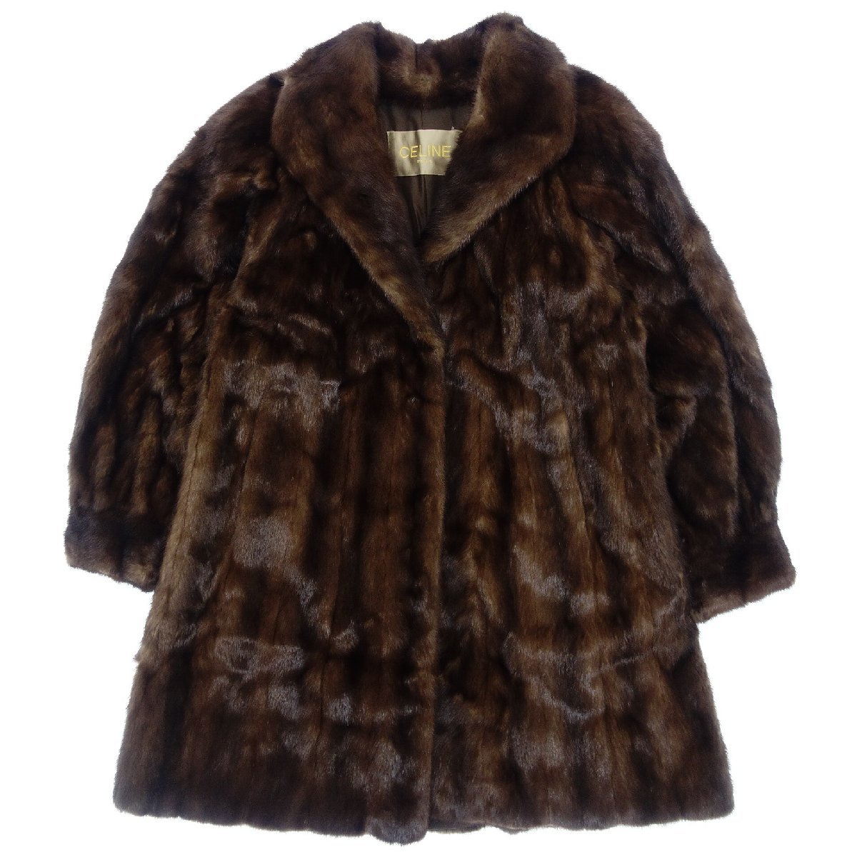 フード付き SAGA MINK グラマミンク サガシルバー ファーコート XL