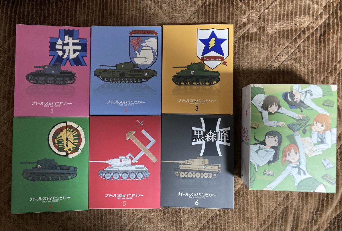 ガールズ&パンツァー　BD版　1〜6 Amazon限定版　スリーブケース　ディスク収納BOXセット