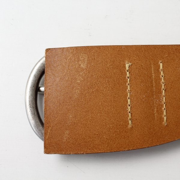 MARGARET HOWELL マーガレットハウエル レザー ワイドベルト M/ブラウン【2400013157766】