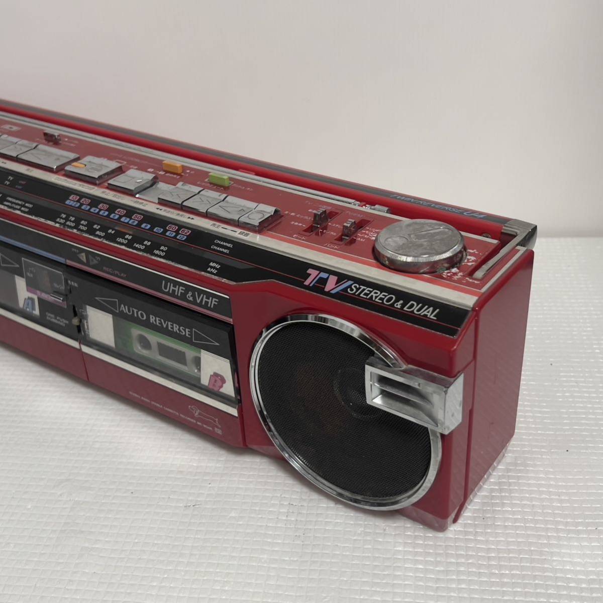 サンヨー SANYO MR-WU4R ダブルカセット FM/AM アンティーク ラジオ