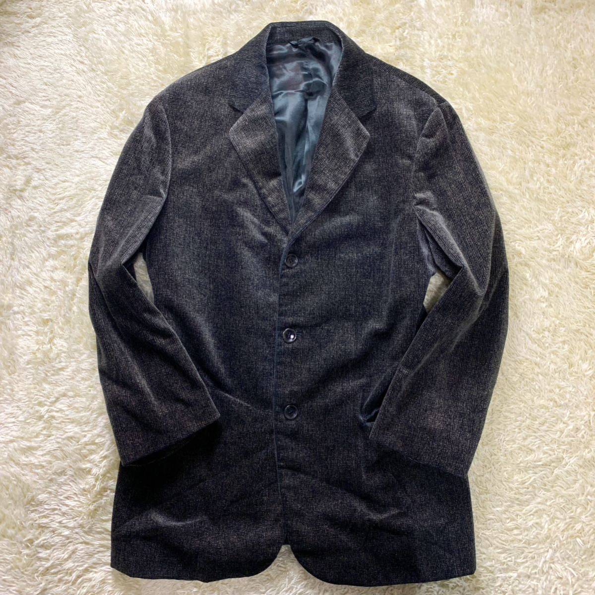 アルマーニ コレツォーニ スタンドカラー ジャケット 46 ネイビー