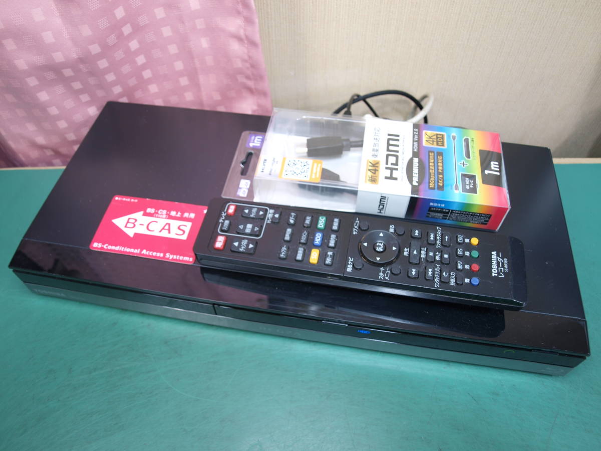 東芝 1TB HDD/BDレコーダー DBR-Z320 RM1 B-CASリモコン新品HDMI付