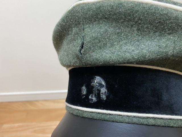 ドイツ EREL社 WWII ドイツ軍 SSクラッシュキャップ 武装親衛隊 制帽