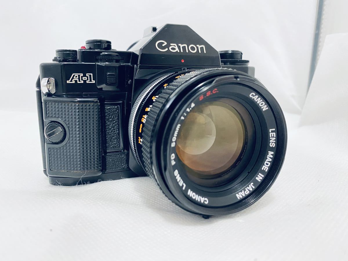 ☆極上美品☆ キヤノン Canon FD 50mm F1.4 S.S.C. 前キャップ&レンズ