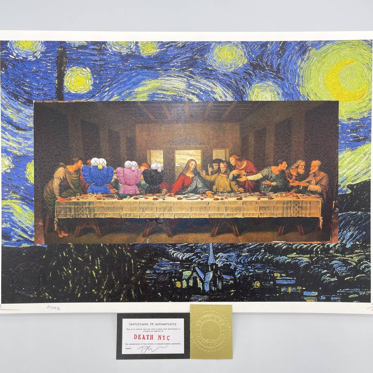 DEATH NYC ポスター 最後の晩餐 ダヴィンチ シュプリーム バンクシー