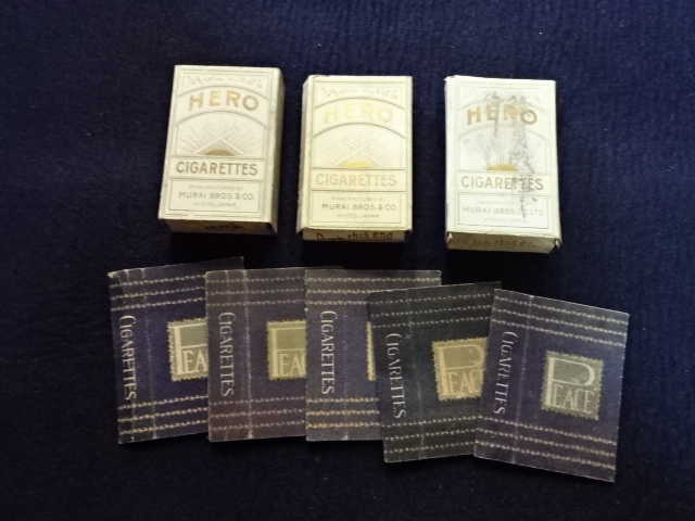 戦前 煙草ラベル タバコ たばこ パッケージ 希少 HERO ピース 光 金鵄
