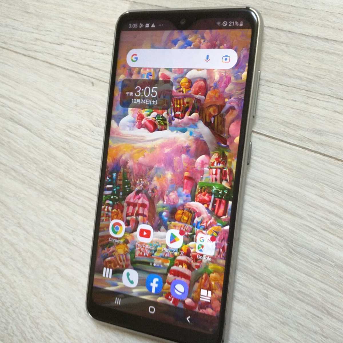 GALAXY　A20 おしゃれなケース付き　ドコモ版 訳あり品 SC-02M RAM3GB.ROM32GB 　Android11　