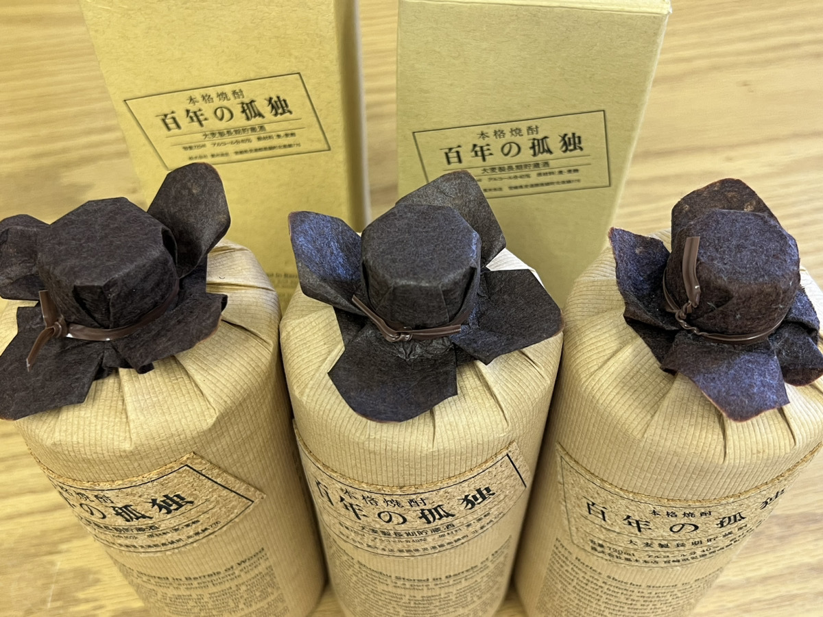 まとめて3本！【未開栓】本格焼酎/百年の孤独/720ml40%/麦焼酎