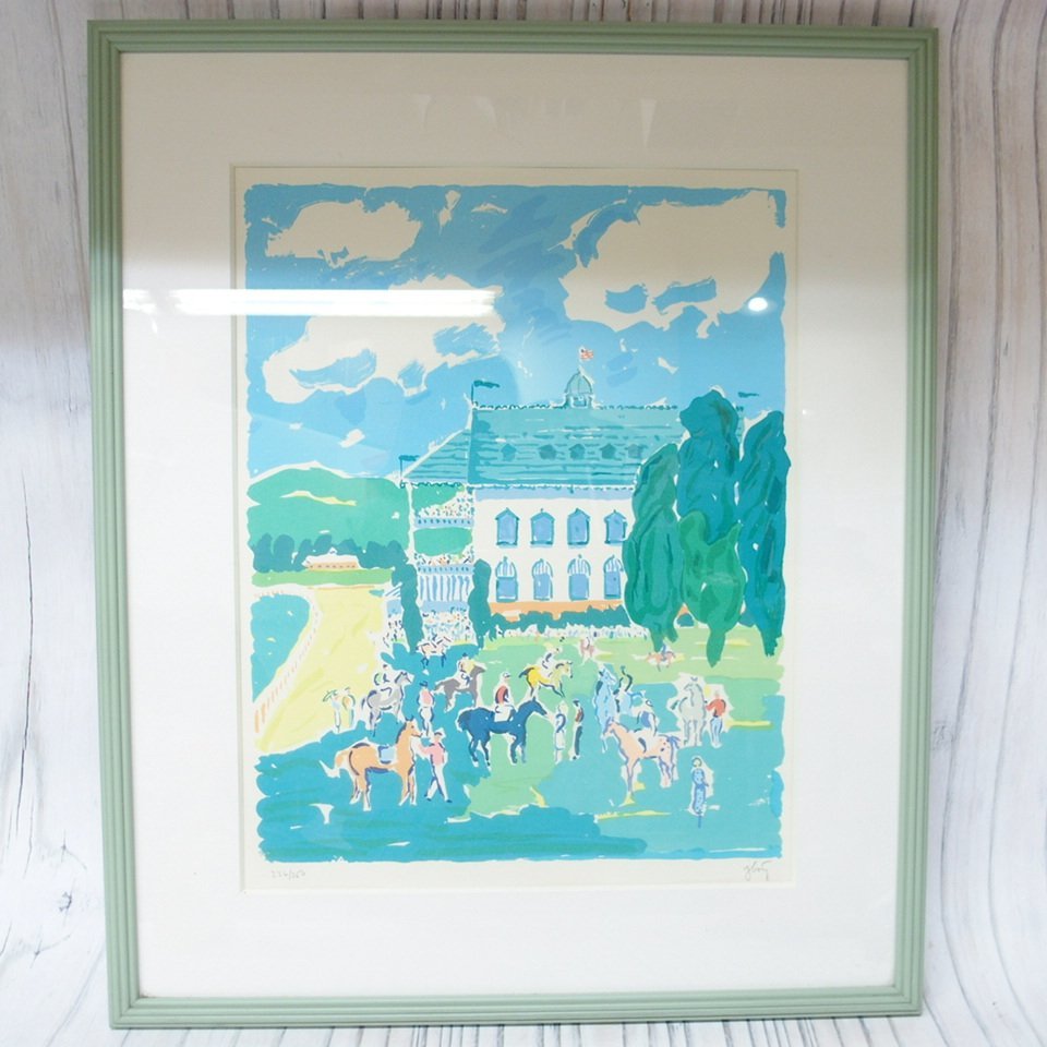 額装絵画 ジョン ボッチ「パビリオン」(版画シルクスクリーン 額装絵画 ジョン ボッチ「パビリオン」(版画シルクスクリーン