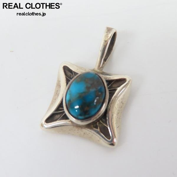 Navajo/ナバホ族 Gennifer Curtis ジェニファーカーティス ターコイズ ペンダントトップ /LPL