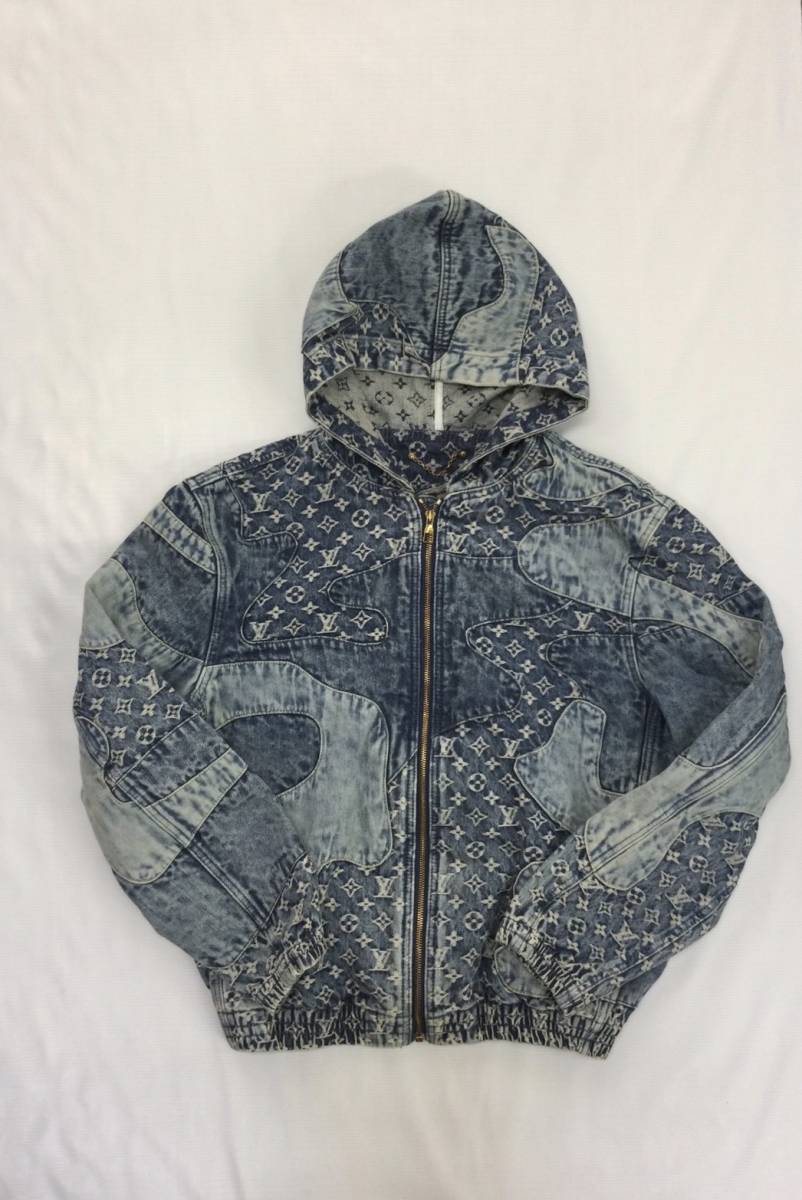 【値下げ交渉可能！】ルイ ヴィトン Louis Vuitton ニゴー NIGO コラボ LV モノグラム デニム フーディ ジャケット パーカー メンズ