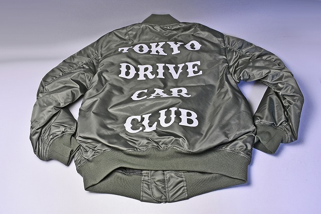 TOKYO DRIVE CAR CLUB ☆ BOMBER JACKET ☆ Mサイズ ☆ オリーブ 