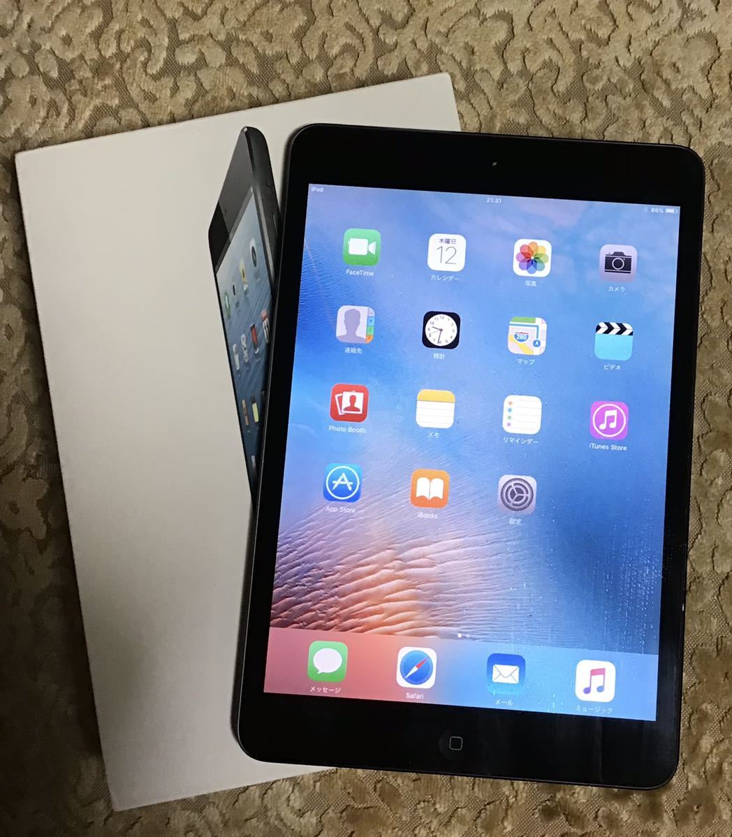 iPad mini Wi-Fi 16GB ブラック デモ機 箱入り ジャンク MD993J/A(iPad
