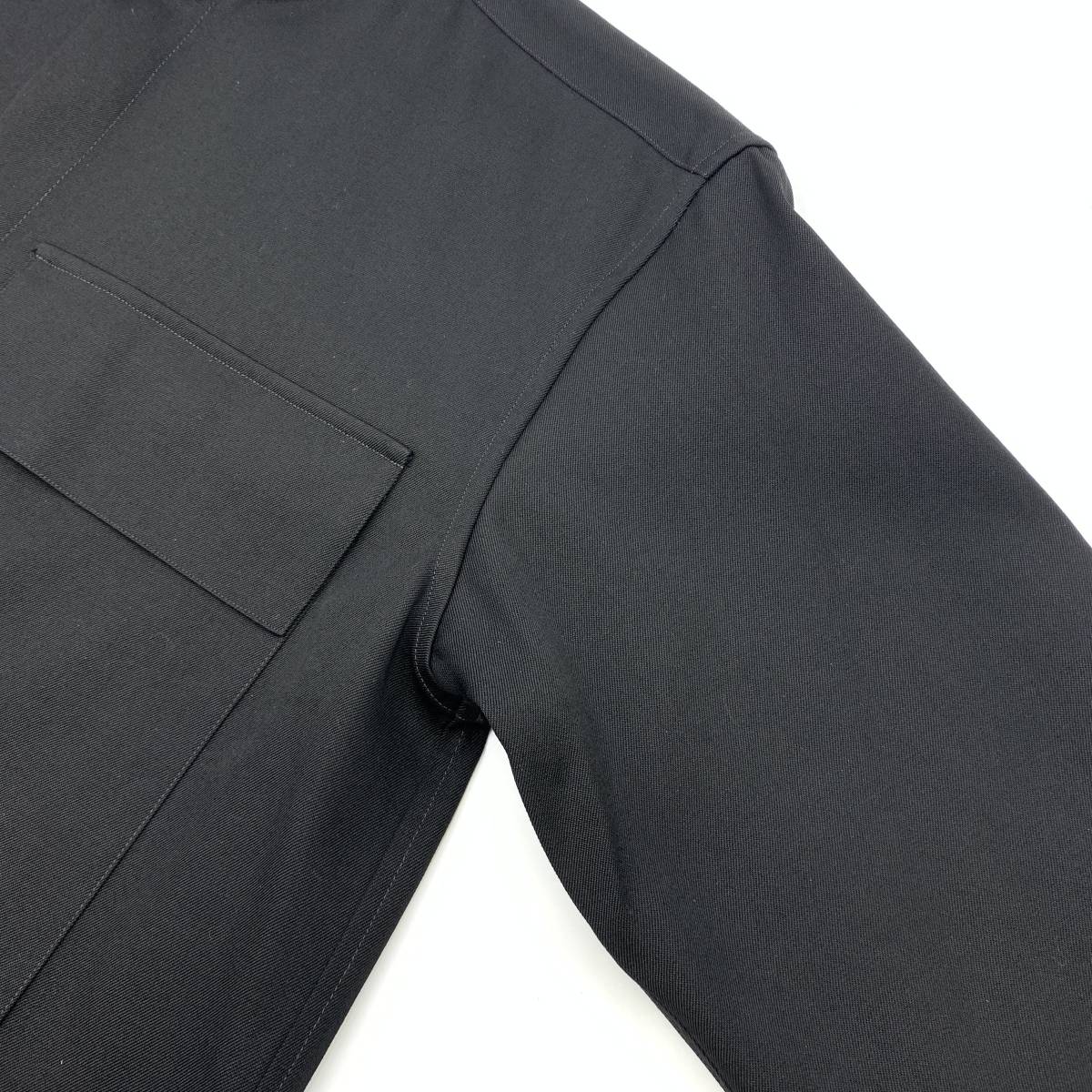 JIL SANDER ジルサンダー ギャバジン ウール ビッグ ポケット バンド 