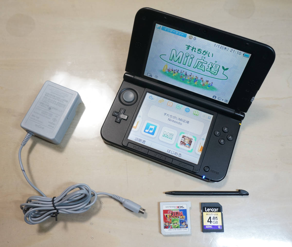 任天堂 new NINTENDO 3DS LL 黒 正常動作確認済