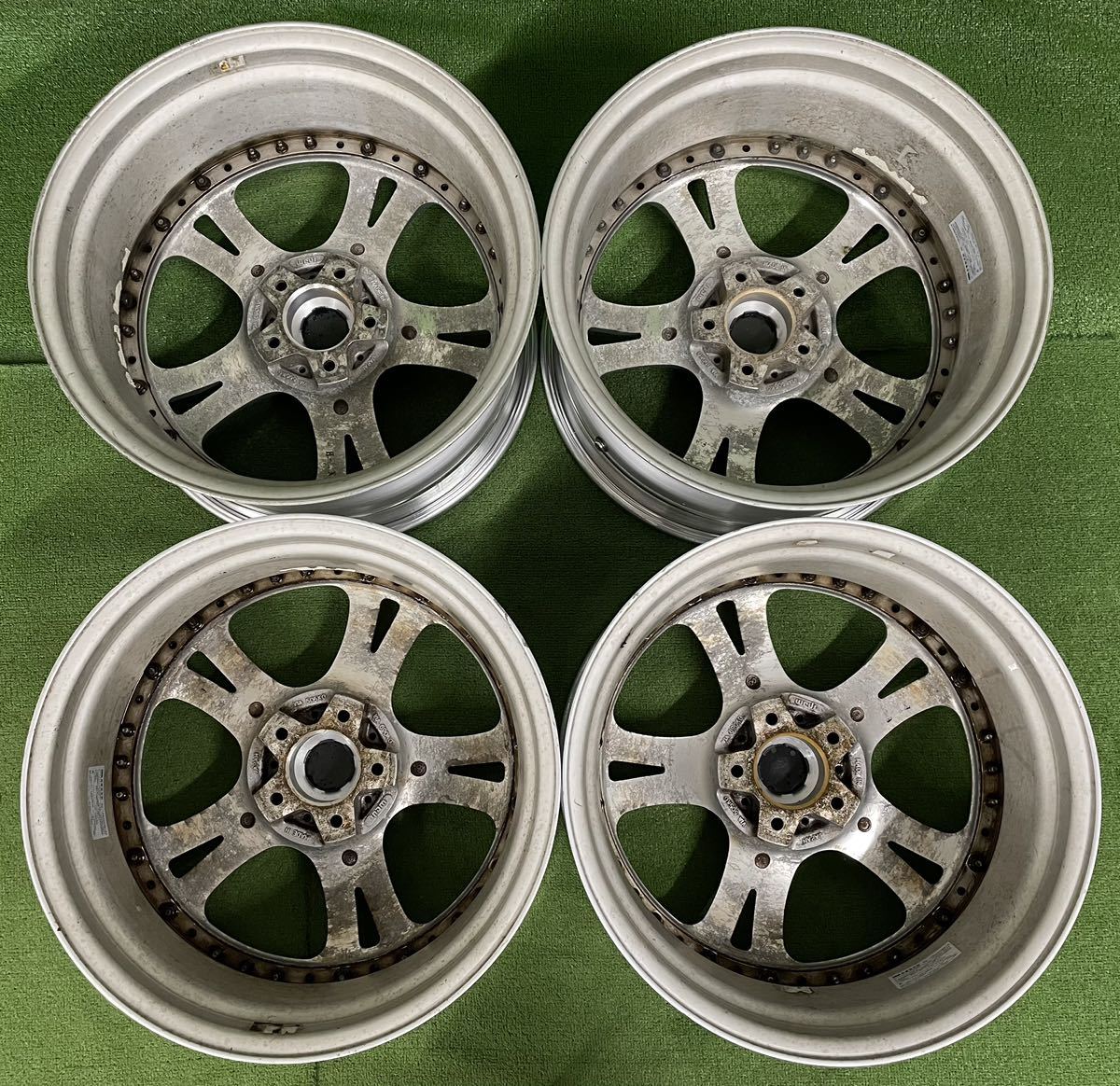 深リム メッキ WEDS kranze ケルベロスⅡ 18インチ 2本 10J-17 5H