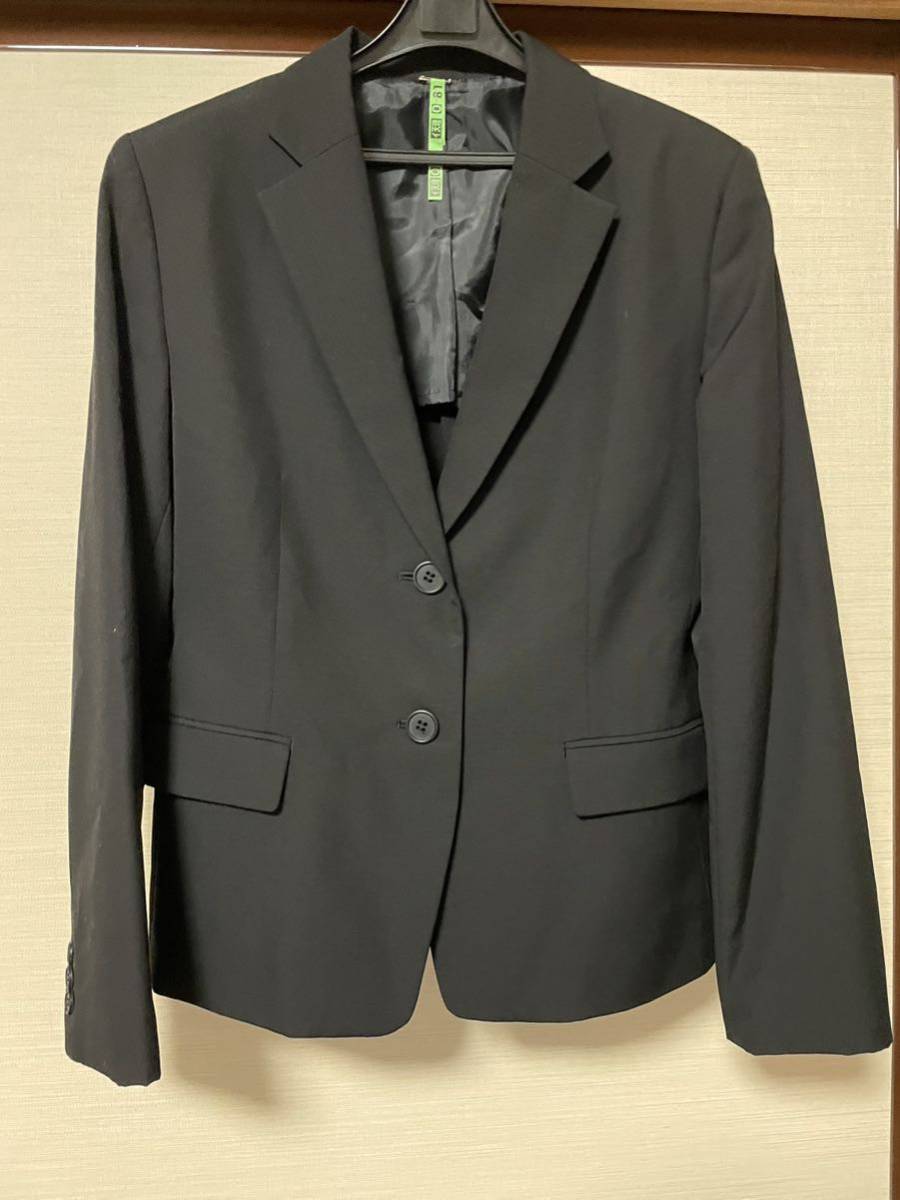 【19AR 美品】3点セット　レディーススーツ　TOPVALU　イオン　パンツスーツ　17AR 上下セット 黒　冠婚葬祭　リクルートスーツ　ブラック