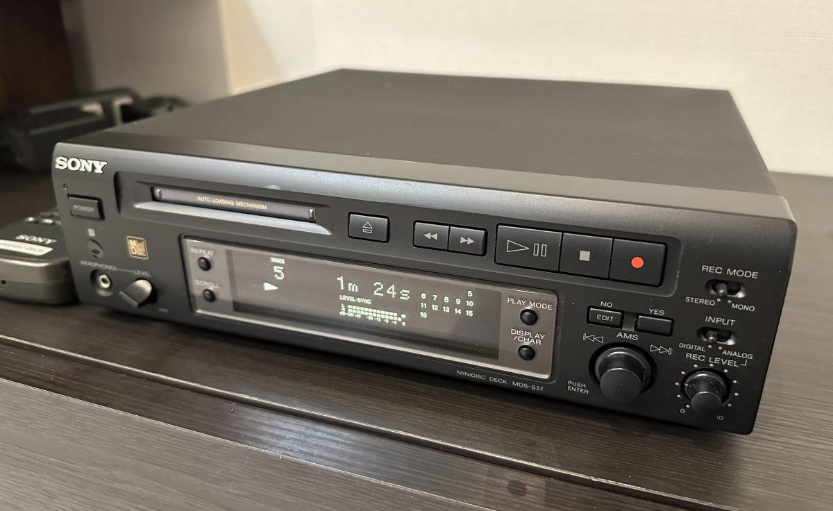 SONY MDデッキ MD-S37 リモコン付き SONY MDS-S37 ソニー MDデッキ リモコン付き