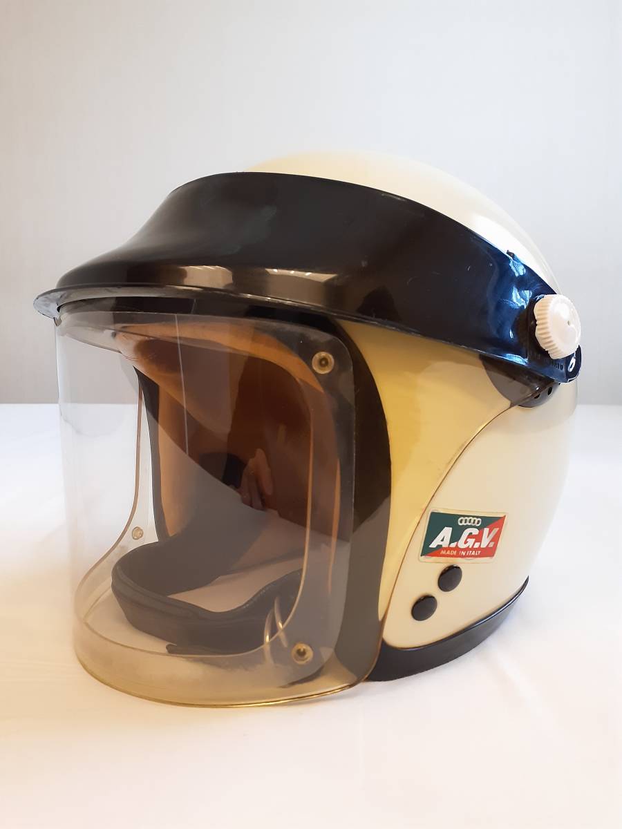 AGV VELENZA 60s 70s ビンテージヘルメット Wストラップ イタリア製 57