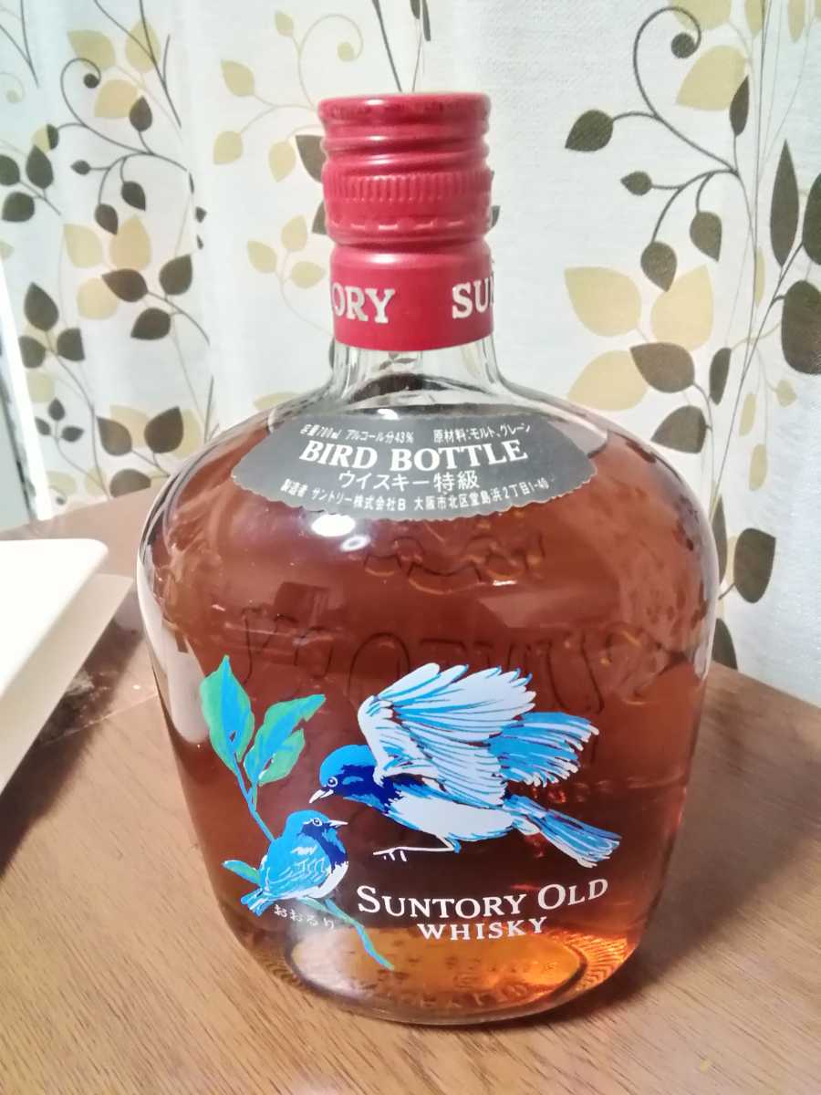飲料・酒 レア物未開栓 Suntory Old Whisky バードボトル