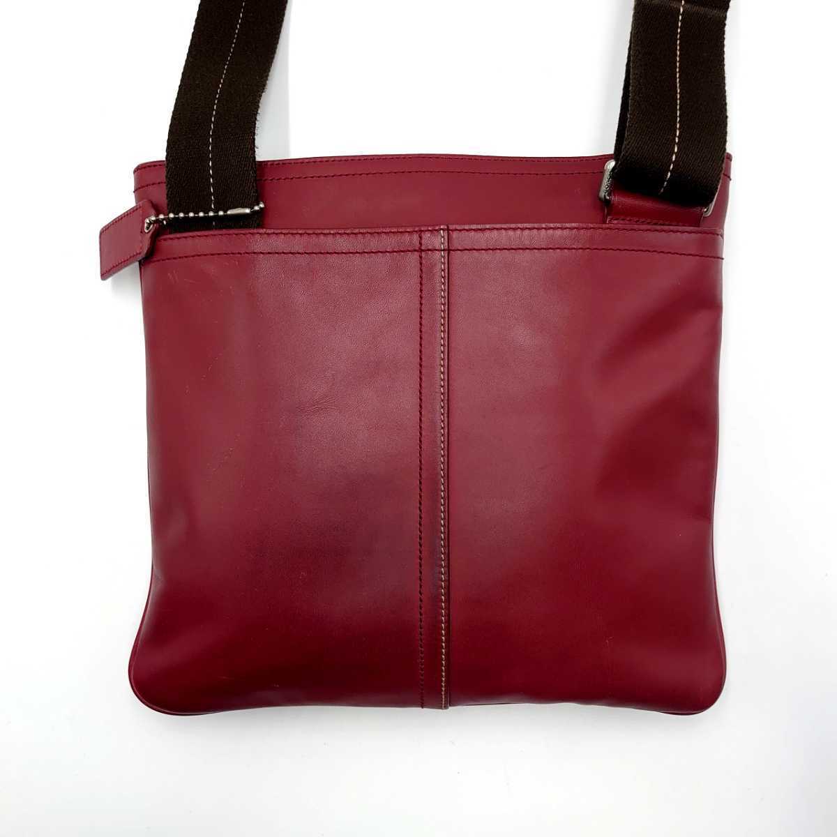 1円 美品/希少色 COACH コーチ レキシントン メンズ ショルダーバッグ 