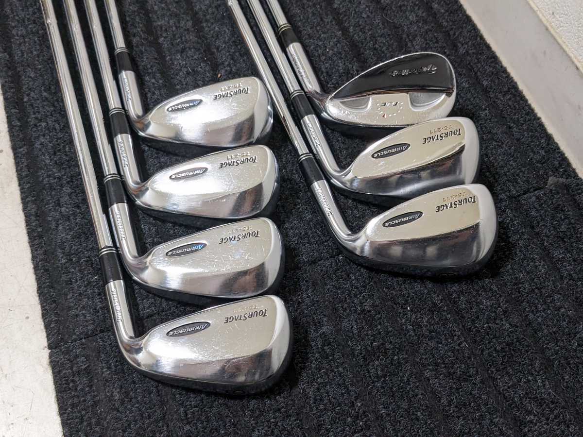 ゴルフ ツアーステージ TS-211 アイアン 7本セット マッスルバッグ FLEX R