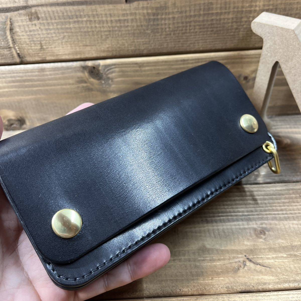 トラッカーウォレット 180 タロンジッパー 栃木レザー サドルレザー