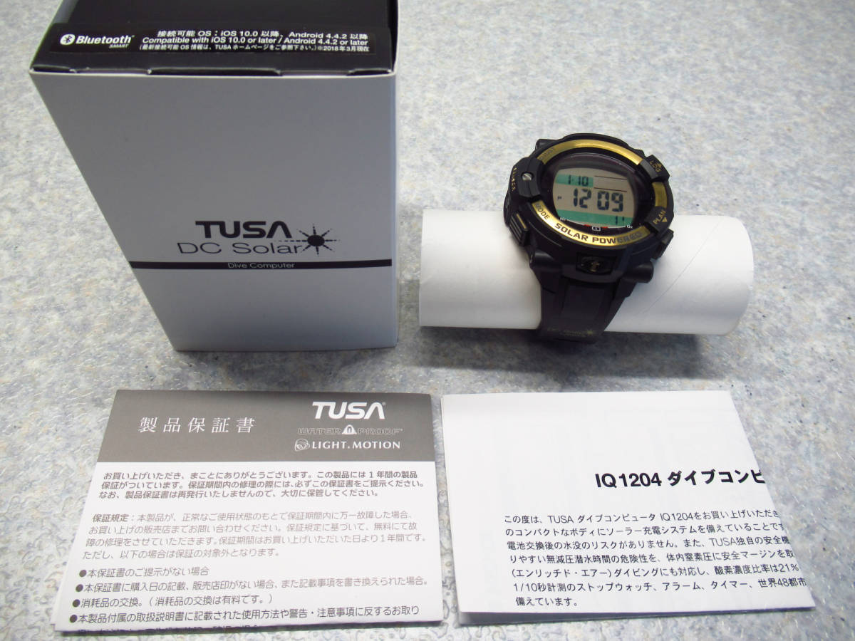 TUSA ツサ DC Solar IQ1204 ソーラー式 ダイビングコンピューター管理