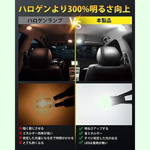 大人気 ★6個★ 【2022爆光モデル】BORDAN T10 LED 爆光 ホワイト キャンセラー内蔵 短絡防止 車検対応 無極性 10SMD 12V 1.2W_5