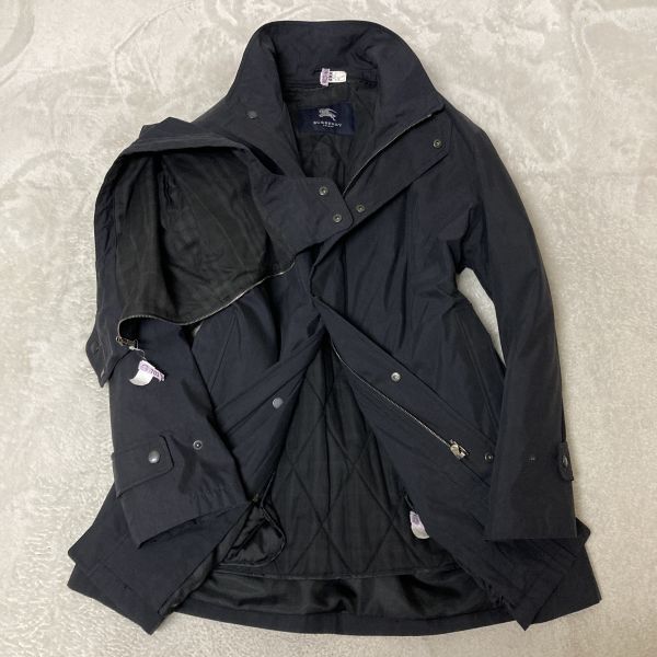 高級 バーバリーロンドン【BURBERRY LONDON】フード付きステンカラー