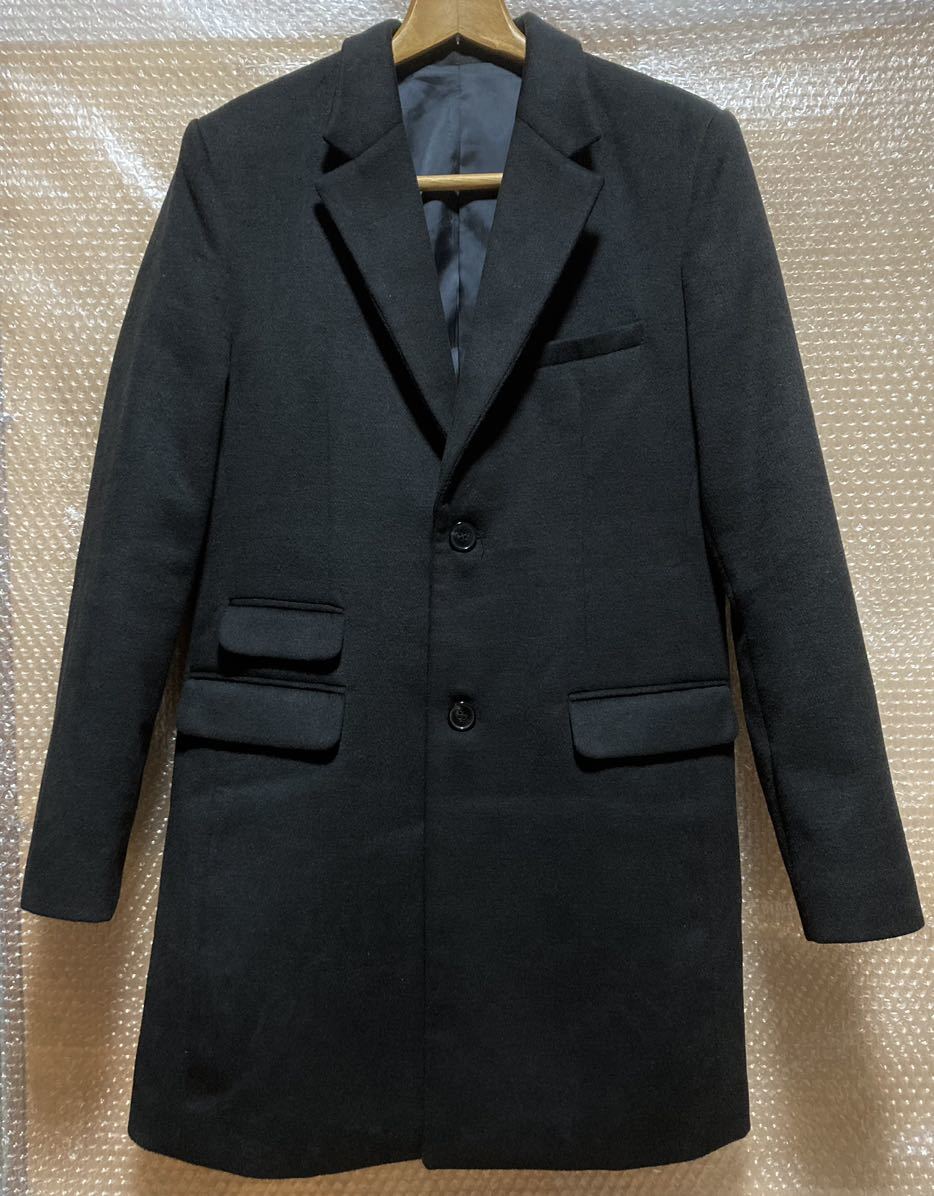 試着のみ新品! Memory & Voyage Wardrobe RAY-M ウール チェスターコート ブラック sizeM ロングスーツジャケット ロカビリー