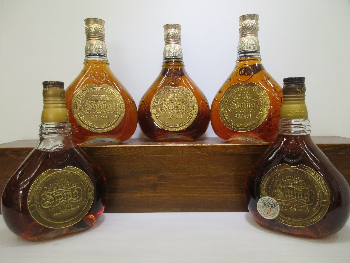 スウィング ジョニーウォーカー Johnnie 5本セット Walker 古酒 