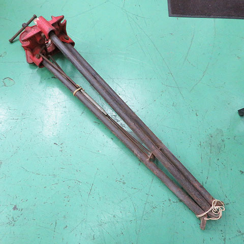 【中古現状品】 ＭＣＣ VL-N0.0 パイプバイス バイススタンド