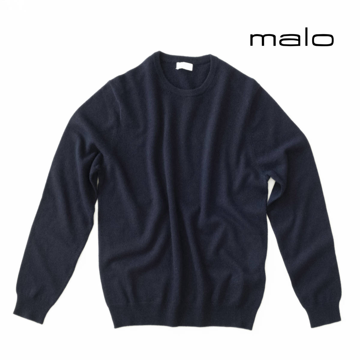☆Malo マロ CASHMERE ☆最高級カシミヤ100％ 中厚手 クルーネック
