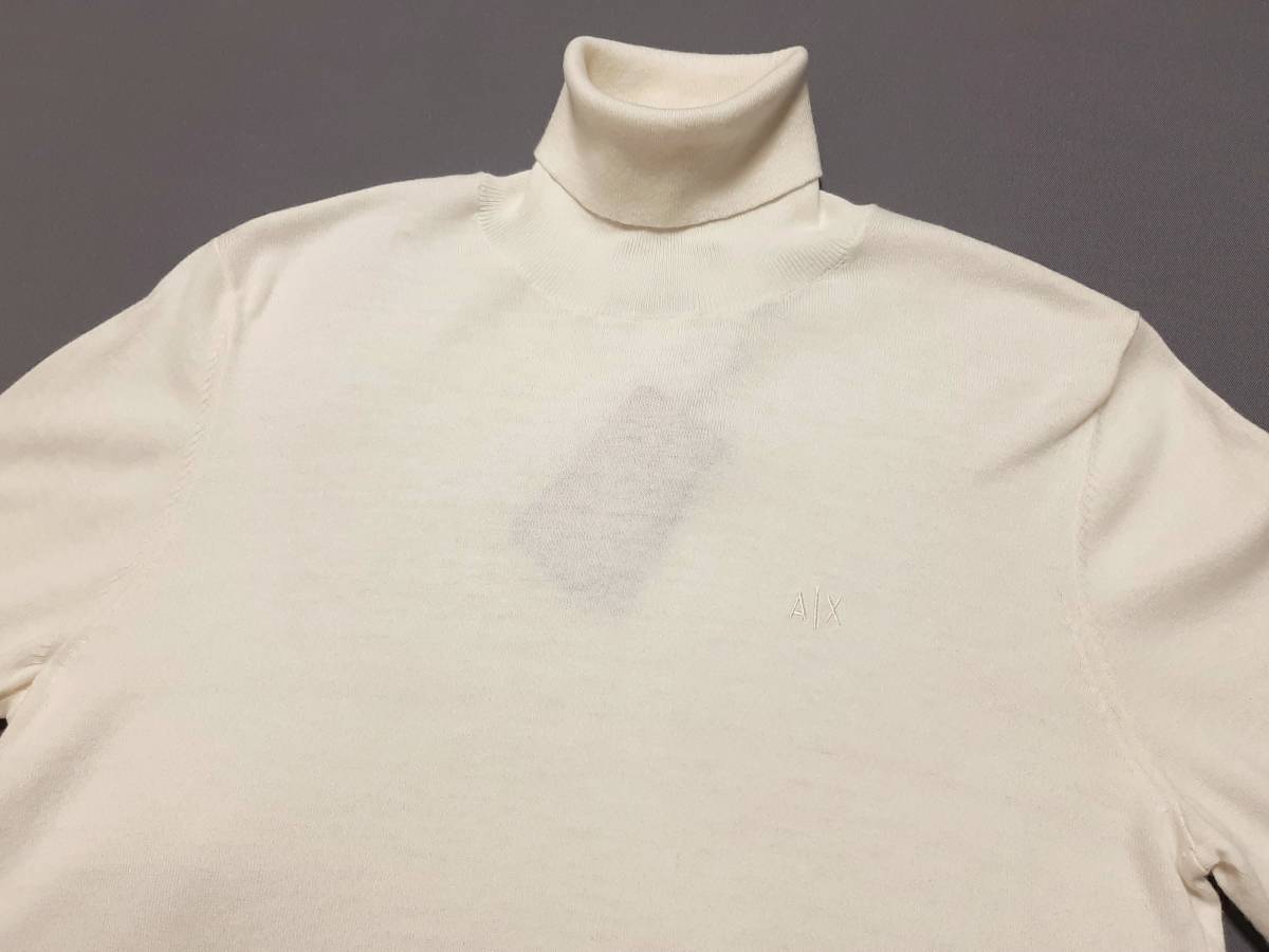 新品] ARMANI EXCHANGE カシミア5％混となる【メンズ・タートルネック 