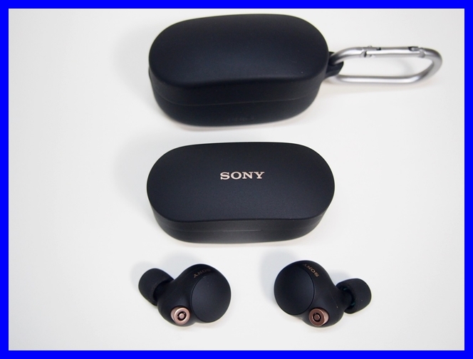 ★SONY ソニー ワイヤレス ノイズキャンセリング ステレオヘッドセット WF-1000XM4 ブラック 動作OK 美品！★