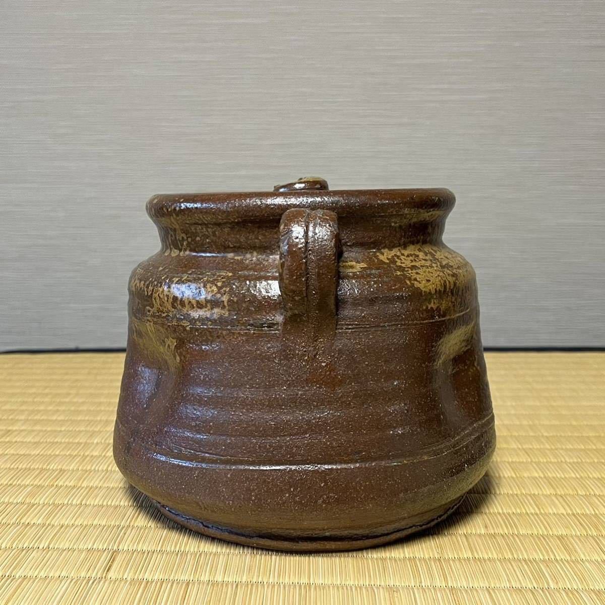 備前焼 茶道具 小西陶古(作) 耳付 水指 【公式通販】