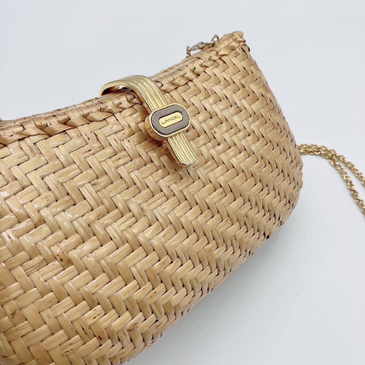 高級感 LANCEL ランセル ショルダーバッグ イタリア製 ゴールド金具 