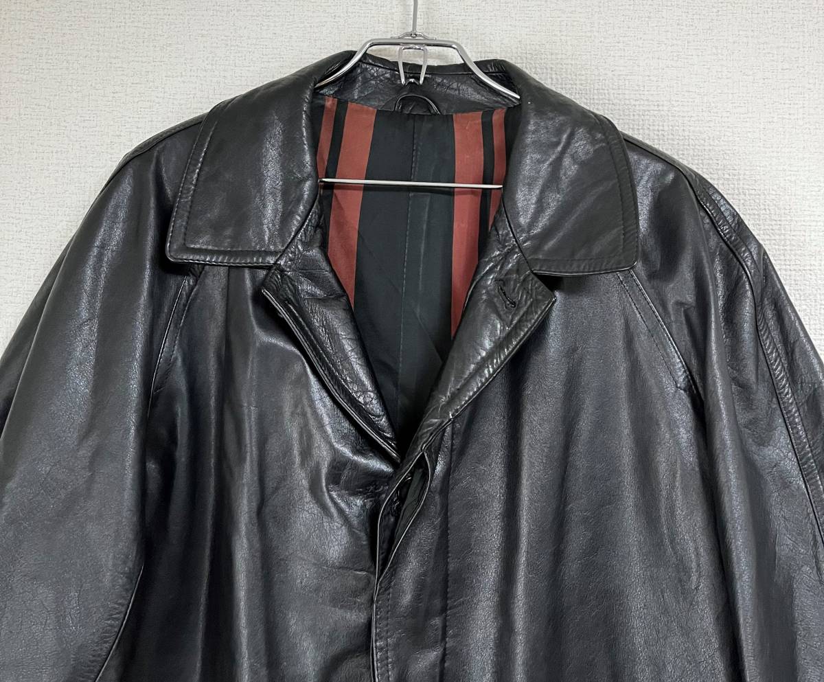 DELUXE デラックス ＊レザー 本革 コート ジャケット ＊L size 