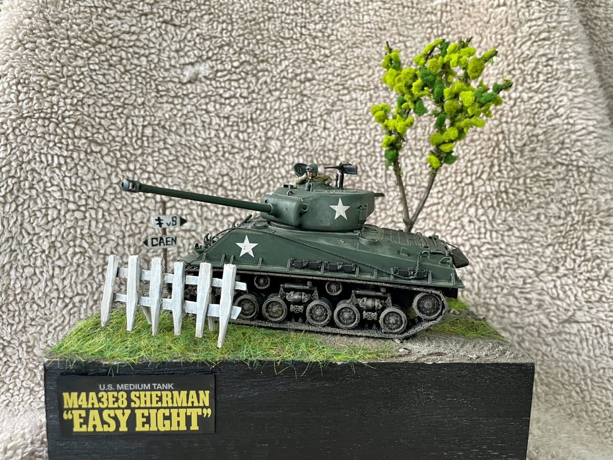 タミヤ TAMIYA 完成品 1/48ジオラマ [アメリカ戦車 M4A3E8 シャーマン 