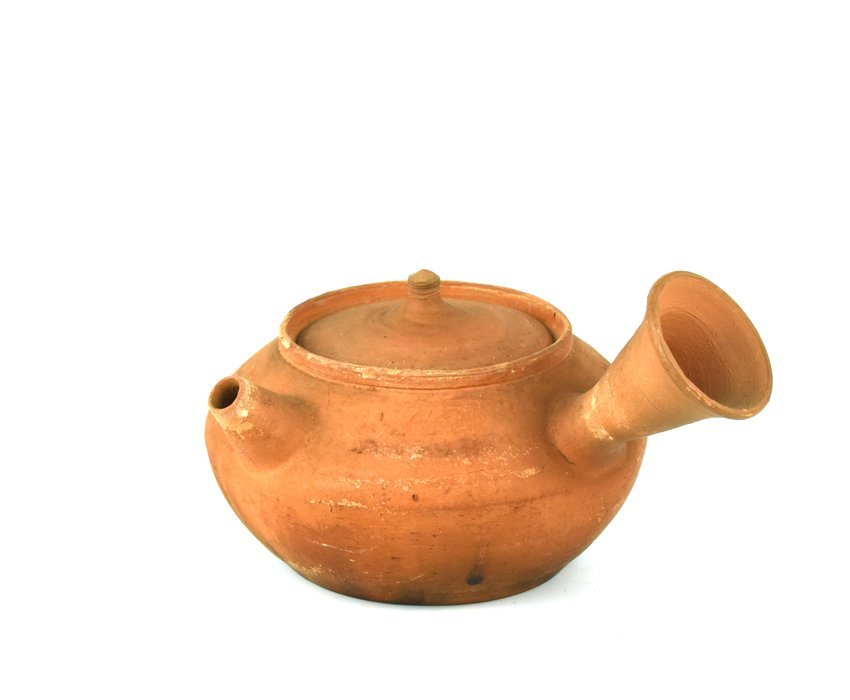 母」 朱泥 孟臣 急須 中国古玩 煎茶 煎茶道具 (108A) 清朝期 朱泥