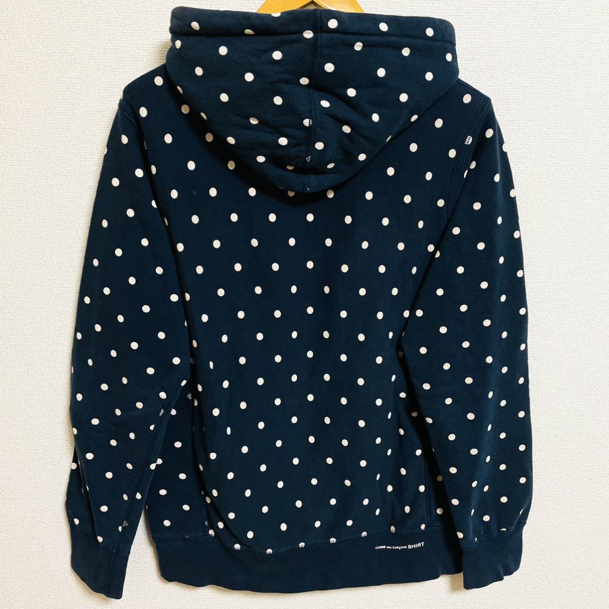 Supreme COMME des GARCONS SHIRT Box Logo Hooded Sweatshirt Navy 