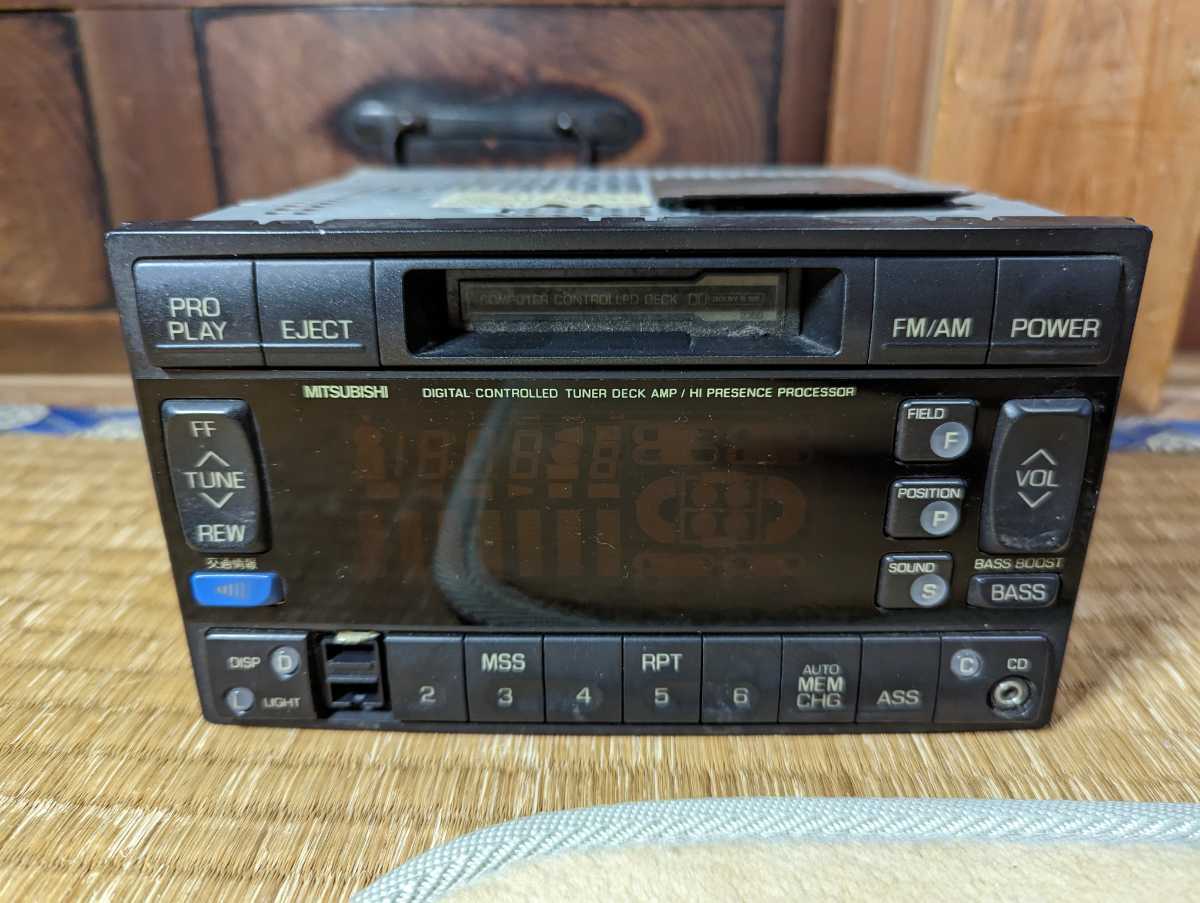 三菱 純正 カセットデッキ MB572665 RX-318L-R ディアマンテ デボネア 中古