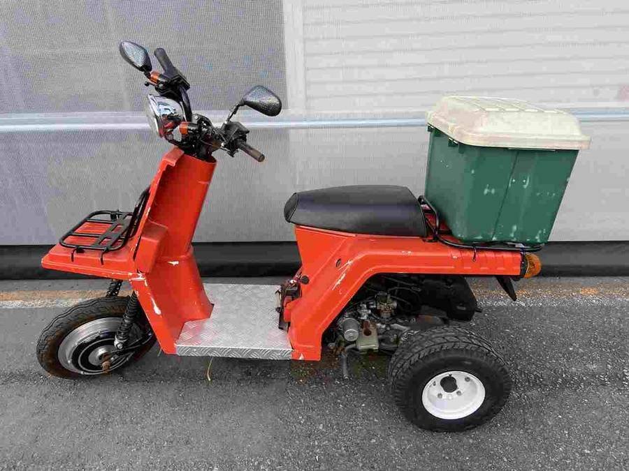 HONDA TD01 ジャイロX アカ 圧縮有 販売証明書有 カギなし 部品取り