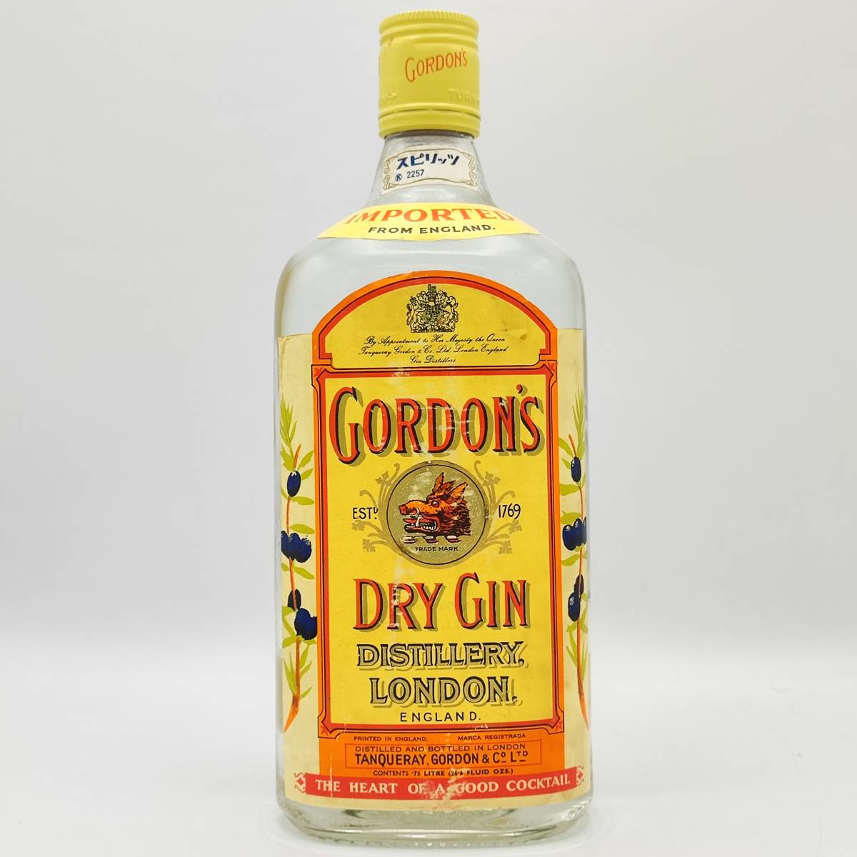 GORDON'S LONDON DRY GIN 47度 750ml【ゴードン ロンドン ドライ ジン